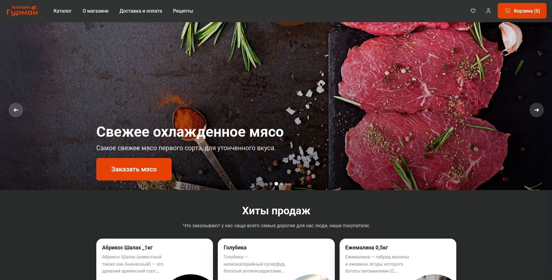 Ответ на вопрос: «Нужен ли мне Интернет-магазин?», на примере магазина деликатесов «Гурман»?